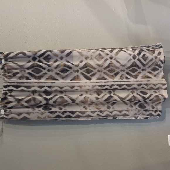 Wet Seal Y2K Pull On Maxi Skirt See Through Mini Lined Vintage Large Aztec Beach - Picture 8 of 8